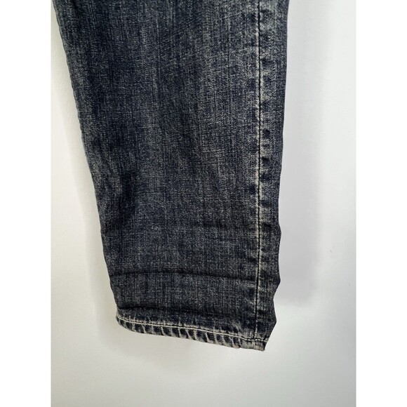 AllSaints Jeans Mens W34 Blue Denim Cigarette Skinny Fit Stretch Button Fly - Picture 12 of 14